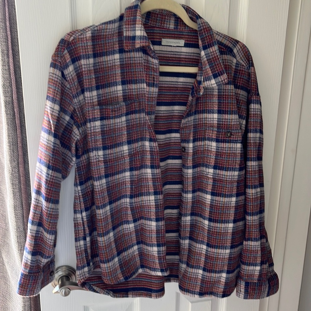Outerknown womens plaid shirt